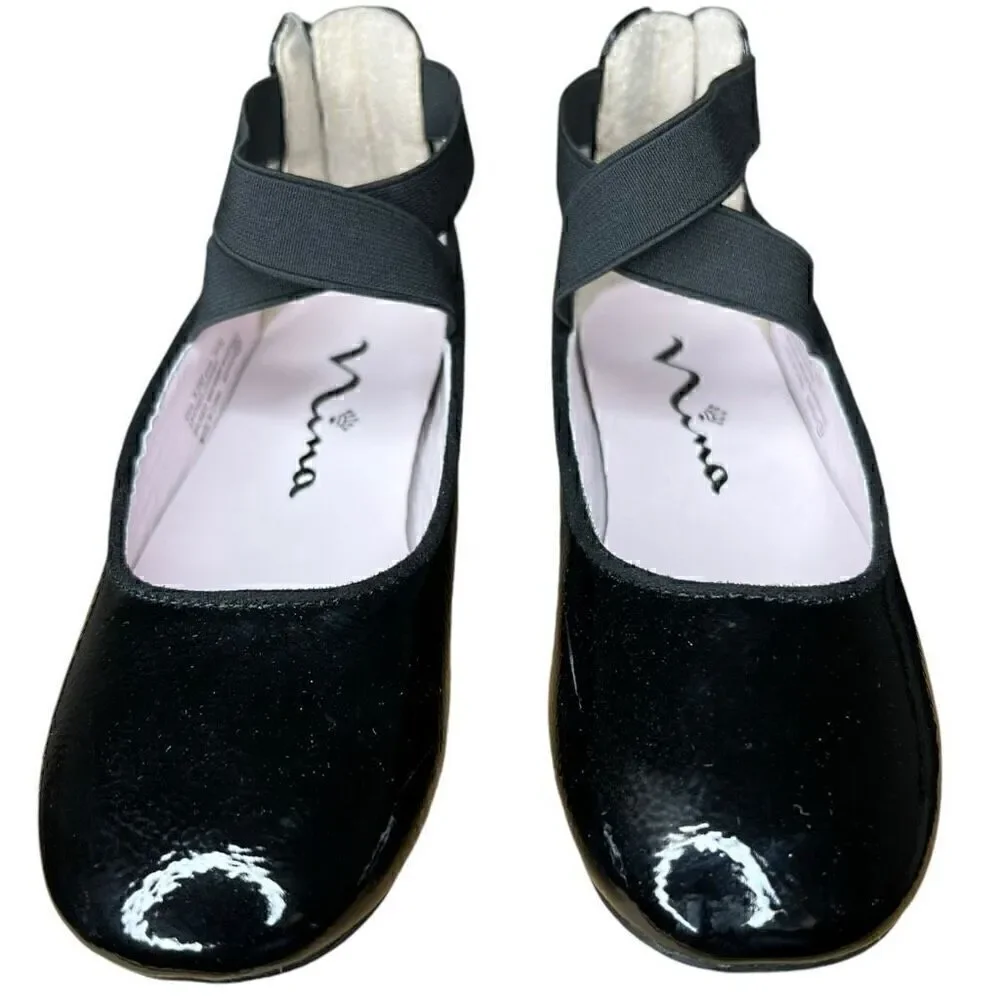 NEW Nina Little Girls Marissa Black Flat 11